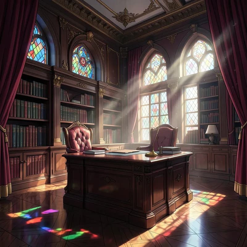 Reverse Harem Anime / Manga Style interactive story — atmospheric illustration
