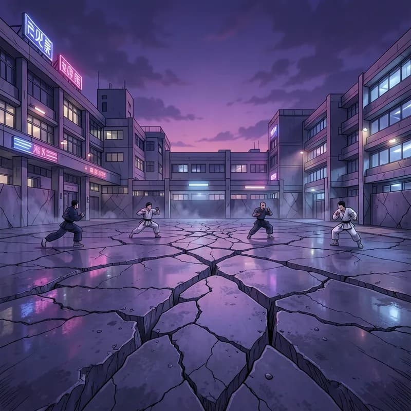 Shonen Protagonist Anime / Manga Style interactive story — atmospheric illustration