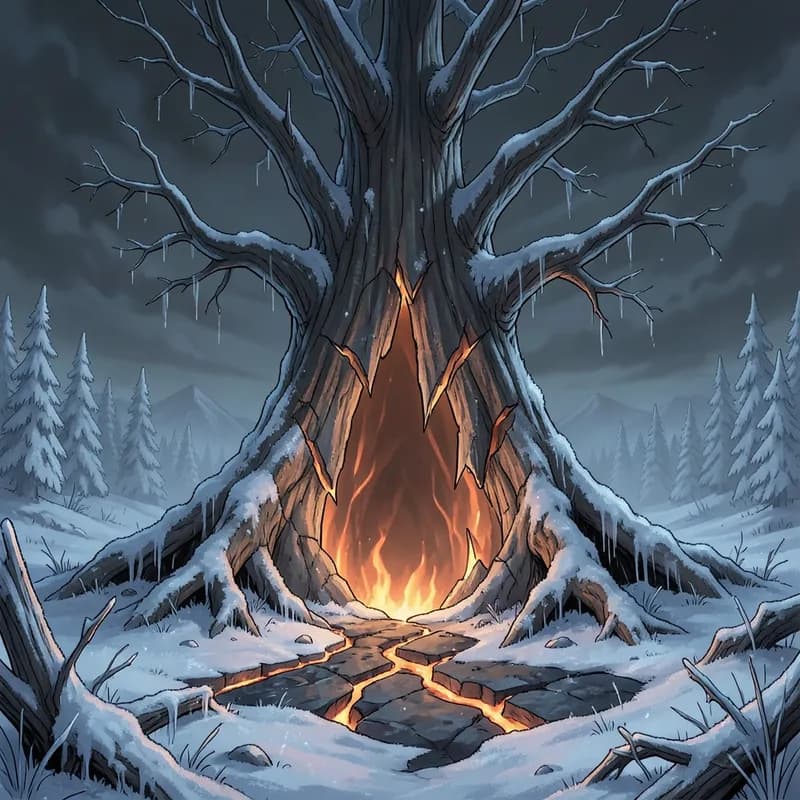 Ragnarök Figures (Norse) Apocalyptic interactive story — atmospheric illustration