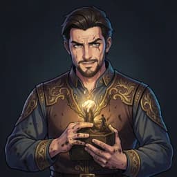 Zaid — Arabian Nights character portrait
