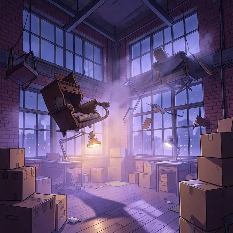 Ghost Comedy Comedy Adventure interactive story — atmospheric illustration