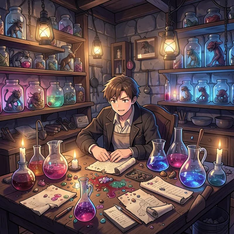 Magic School Comedy Comedy Adventure interactive story — atmospheric illustration