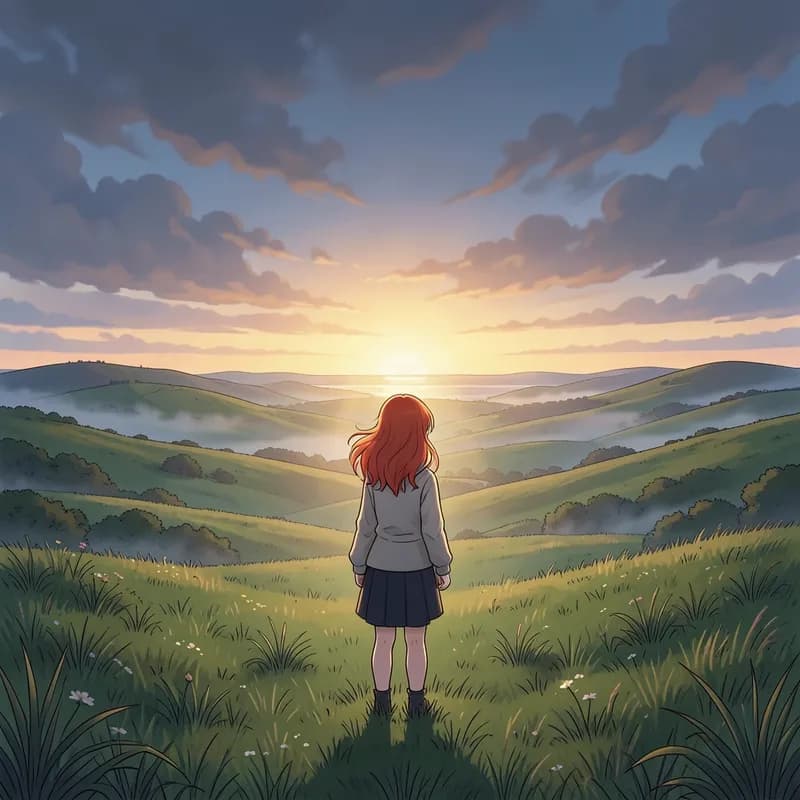 Anne Shirley Coming of Age interactive story — atmospheric illustration