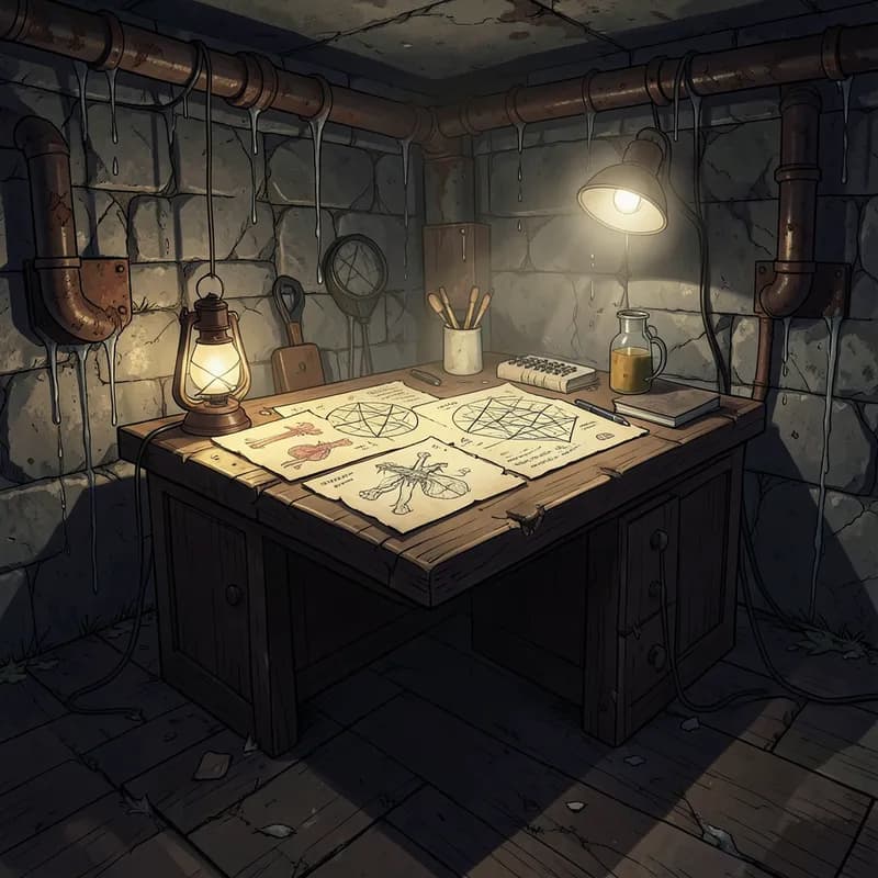 The Mad Cultist Cosmic Horror interactive story — atmospheric illustration