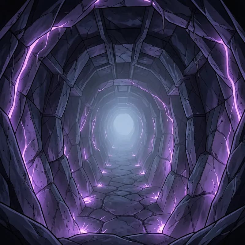 Underground Temple Cosmic Horror interactive story — atmospheric illustration