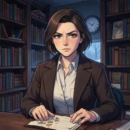 Clara Pendergast — Cozy Mystery character portrait