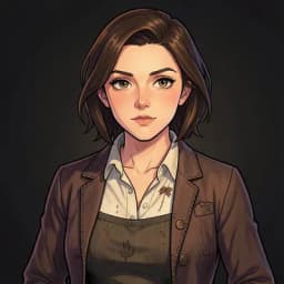 Beatrix Halloway — Cozy Mystery character portrait