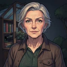 Beatrice Halloway — Cozy Mystery character portrait