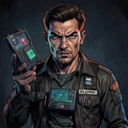 Vane — Cyberpunk character portrait