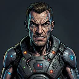 Kenjiro — Cyberpunk character portrait