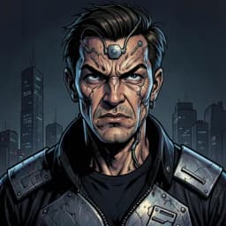 Jaxen Vane — Cyberpunk character portrait