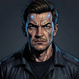 Koji Sato — Cyberpunk character portrait