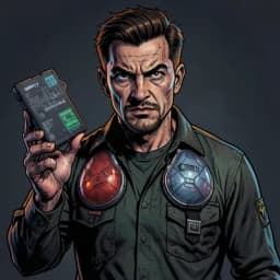 Jiro — Cyberpunk character portrait