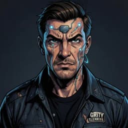 Jiro Sato — Cyberpunk character portrait
