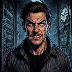 Nikola — Cyberpunk character portrait