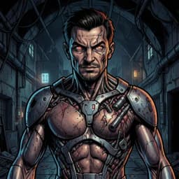 Rotwang — Cyberpunk character portrait