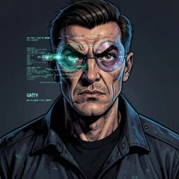 Kenji Sato — Cyberpunk character portrait