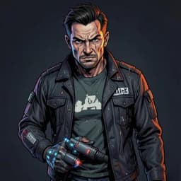 Kato — Cyberpunk character portrait