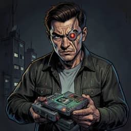 Ren — Cyberpunk character portrait