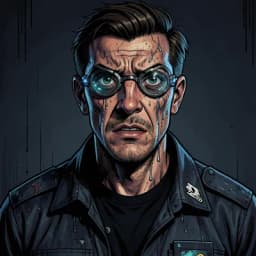Jiro Sato — Cyberpunk character portrait