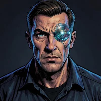 Jiro — Cyberpunk character portrait