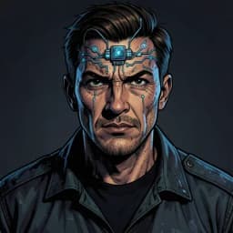 Jiro — Cyberpunk character portrait