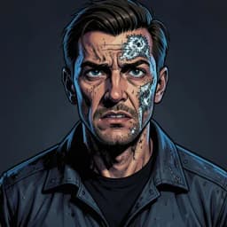 Jiro — Cyberpunk character portrait