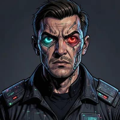Jiro — Cyberpunk character portrait