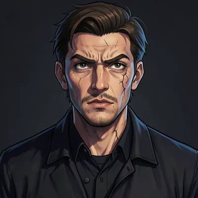 Silas Vane — Dark Academia character portrait