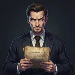 Julian Vane — Dark Academia character portrait