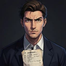 Julian Vane — Dark Academia character portrait