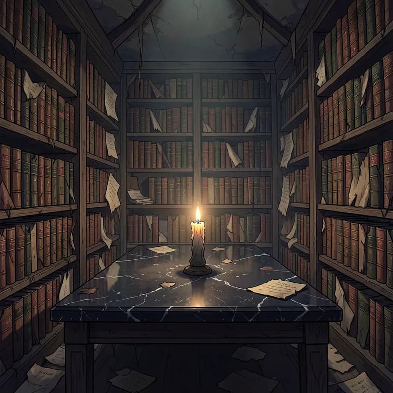 Faust Dark Academia interactive story — atmospheric illustration