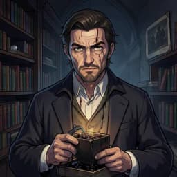 Hamlet — Dark Academia character portrait