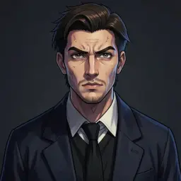 Julian Vane — Dark Academia character portrait