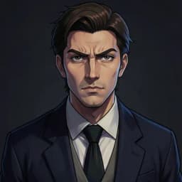 Julian Vane — Dark Academia character portrait