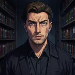 Julian Vane — Dark Academia character portrait