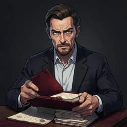 Julian Vane — Dark Academia character portrait