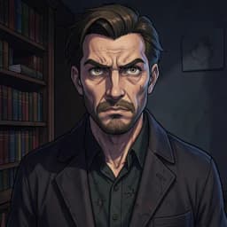 Benedict Vane — Dark Academia character portrait