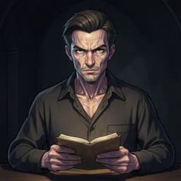 Julian Vane — Dark Academia character portrait