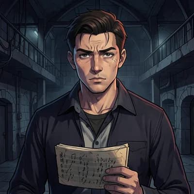Julian Vane — Dark Academia character portrait