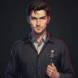 Simeon Croft — Dark Academia character portrait