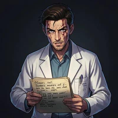 Julian Vane — Dark Academia character portrait