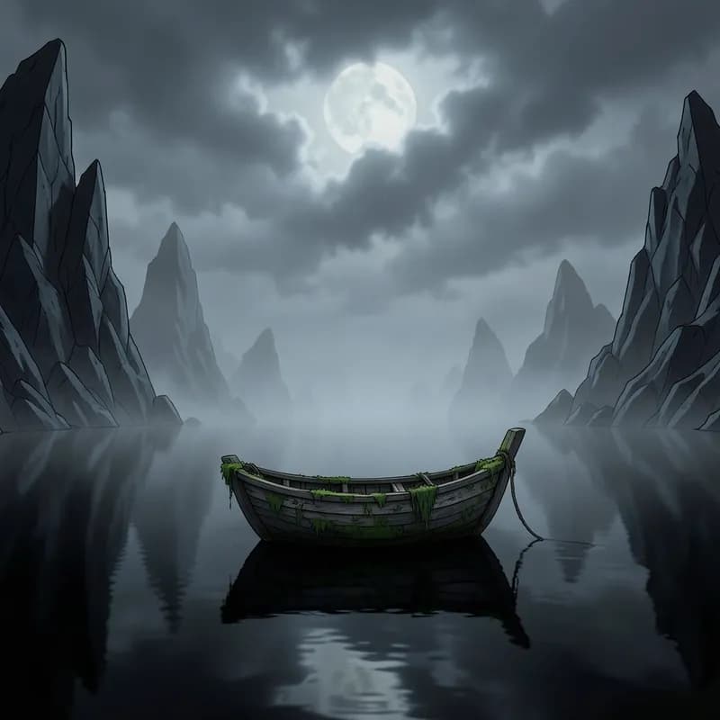 Charon Dark Fantasy interactive story — atmospheric illustration