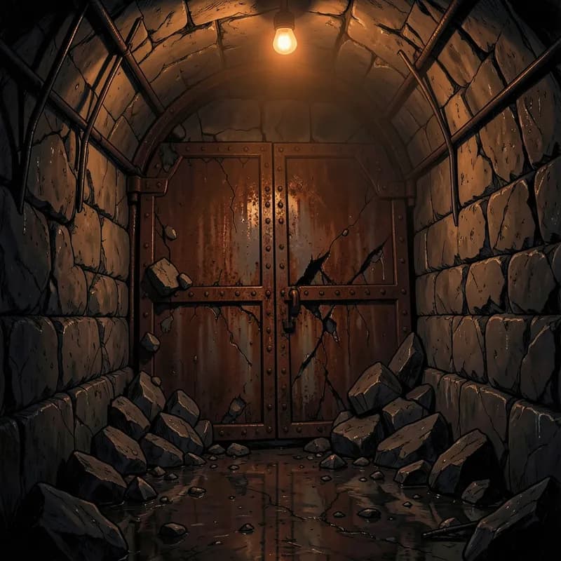 Enemies in Forced Alliance Dark Romance interactive story — atmospheric illustration