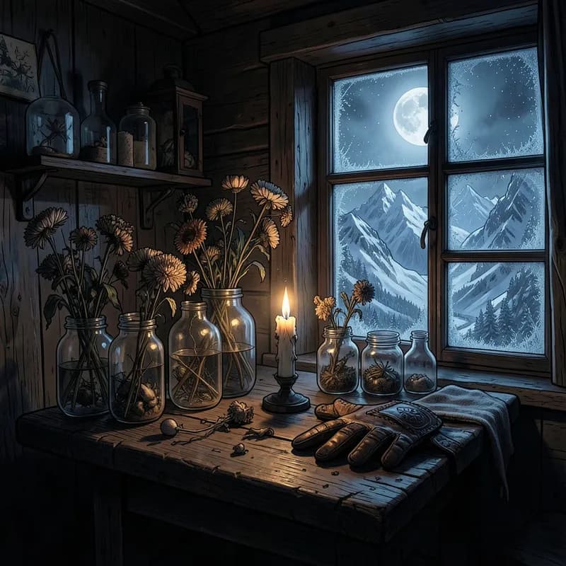 Frankenstein's Creature Dark Romance interactive story — atmospheric illustration