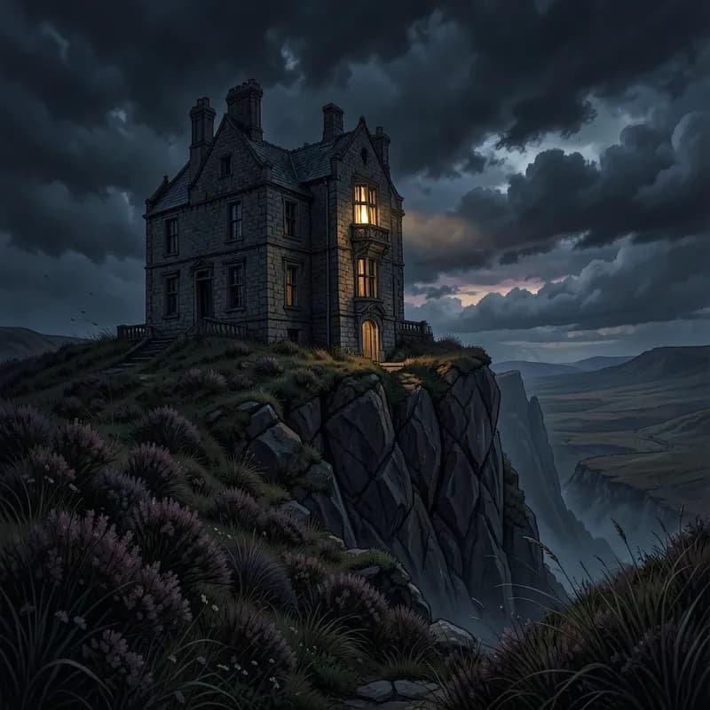 Heathcliff Dark Romance interactive story — atmospheric illustration