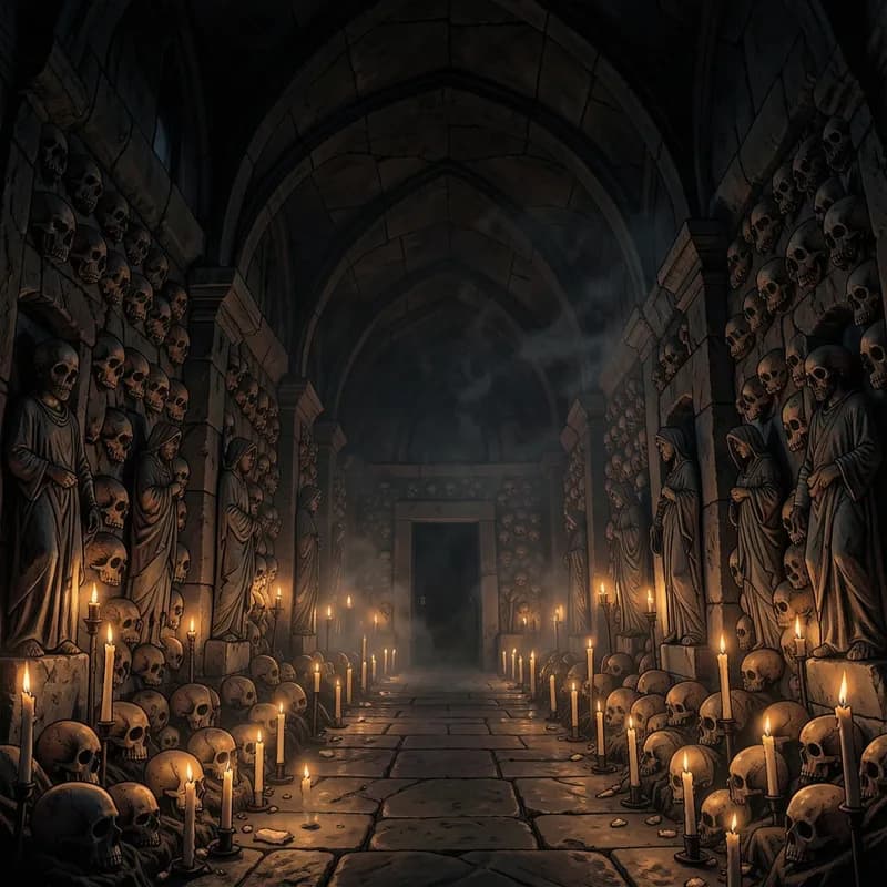 The Dark Priest Dark Romance interactive story — atmospheric illustration