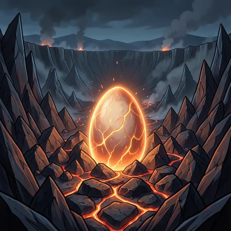 Dragon Egg Discovery Dragon Fiction interactive story — atmospheric illustration