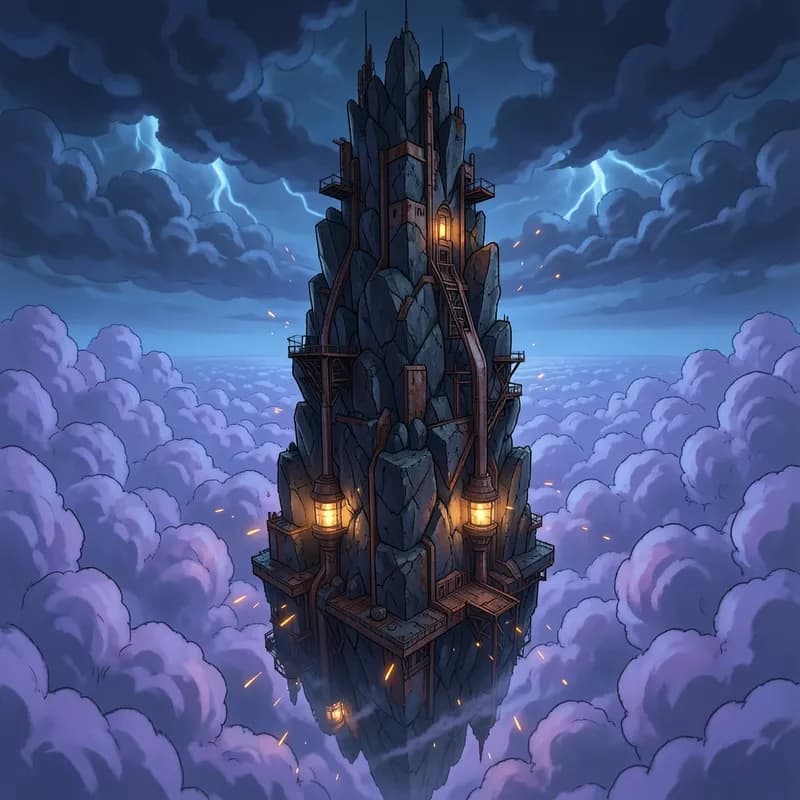 Sky Citadel Dragon Fiction interactive story — atmospheric illustration