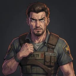 Hideo — Dungeon Crawler character portrait
